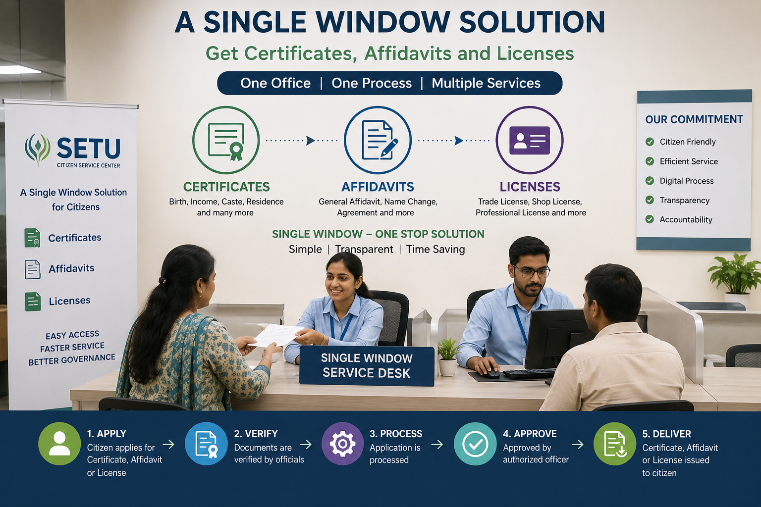 Setu single window citizen service center